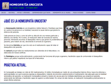 Tablet Screenshot of homeopatiaunicista.com.ar